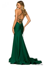 Sherri Hill long Jersey Prom Dress 55397
