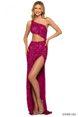 Sherri Hill Sequin Cut Out Prom Dress 55456