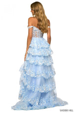 Sherri Hill Sequin Ruffle A-Line Prom Dress 55500