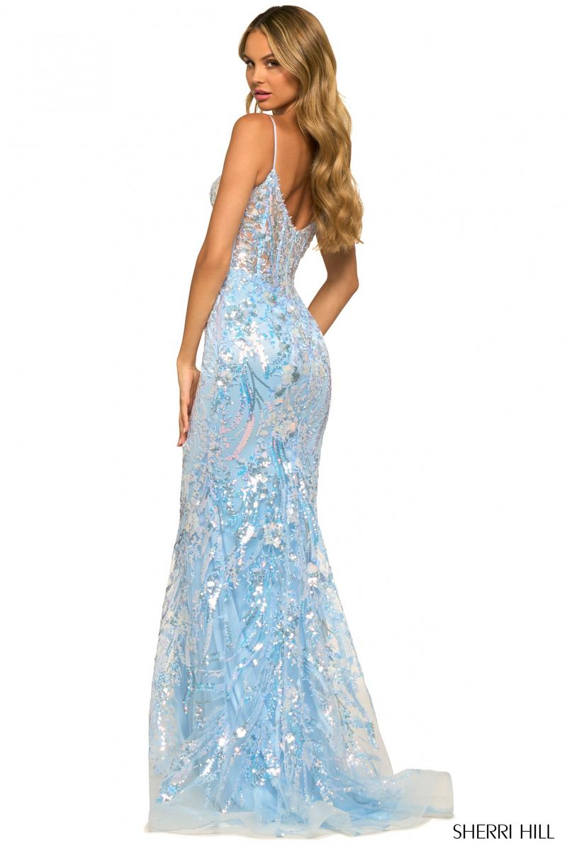Sherri Hill Fitted Sequin Prom Dress 55502