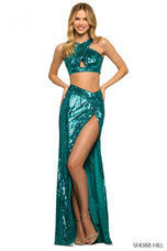 Sherri Hill Sequin Two Piece Dress 55514
