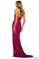 Sherri Hill Long Fitted Sequin Dress 55540
