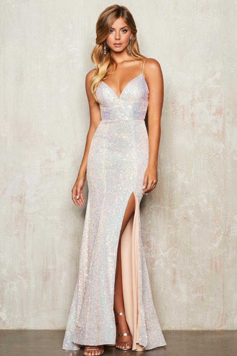 Sherri Hill Long Sequined Prom Dress 80110