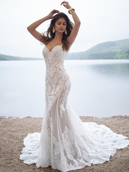 prom dresses newport beach Sottero & Midgley Maggie Sottero Bridal Gown 23SC127 The structured corset bodice